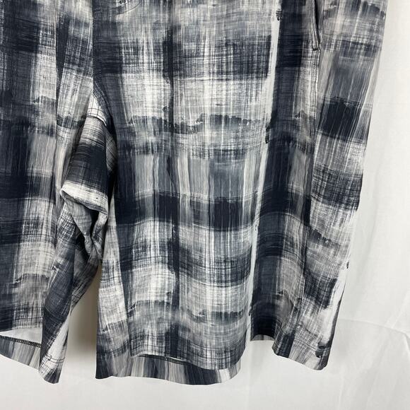 Lululemon Men's Repitition Shorts Tie Waist Father Plaid Black/White  Size XL - Picture 3 of 8